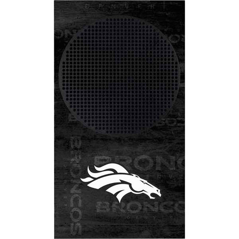 NFL Denver Broncos Black & White Xbox Series S Console Skin